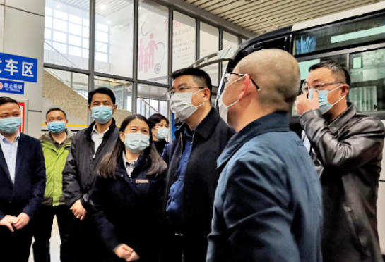 李松殿一行督导南昌长途汽车站疫情防控、春运安全生产工作
