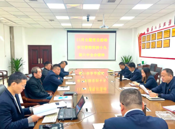 鄱阳CQ9电子_官网：开展十九届六中全会精神学习